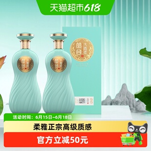 丛台 大青柔 浓香型白酒 38度 480ml*2瓶 纯粮酒 自饮送礼