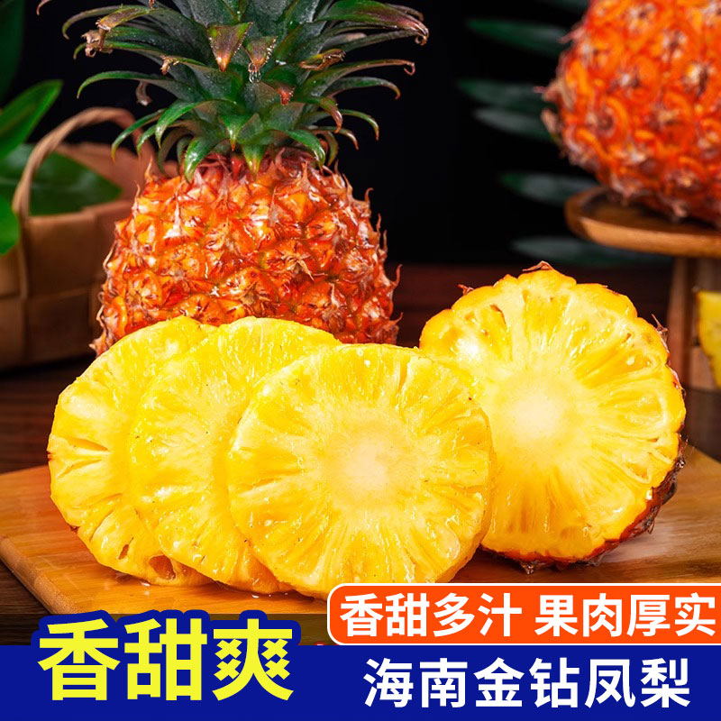 海南金钻凤梨 当季新鲜热带水果整箱包邮
