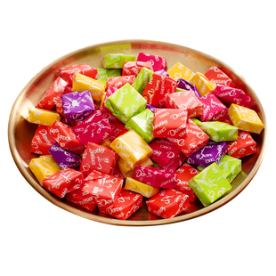 糖朝益品瑞士糖混合水果味软糖创意网红年货过年喜糖散装糖果发批