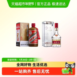 精品飞天茅台500ml+五粮液普五八代500ml H