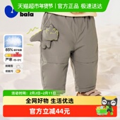 拒水羽绒 迷你巴拉巴拉男女童宝宝羽绒裤 2025冬新品 三防保暖裤 子