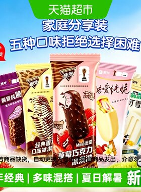 蒙牛50支冰淇淋5种口味家庭囤货