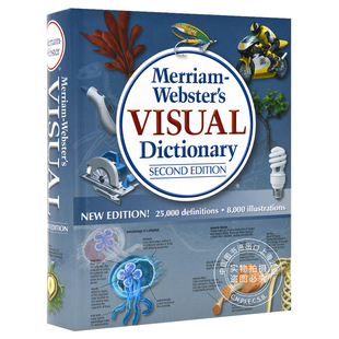 现货 英文原版 Merriam Webster's Visual Dictionary Second Edition 韦氏图解词典字典 图片词典 **版 升*版 New Edition