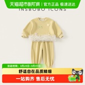时髦儿童卫衣两件套春秋洋气宝宝童 新款 INSbobo女童套装 休闲春季