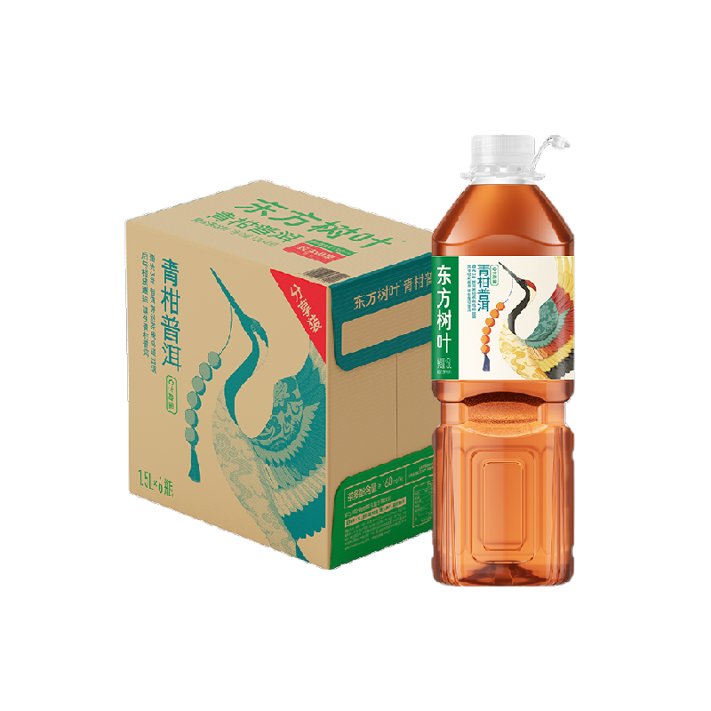 农夫山泉东方树叶青柑普洱茶1.5L*6瓶无糖茶饮料 新品上新,咖啡/麦片/冲饮,特色饮品,淘宝优惠券,粉丝福利购,淘宝优惠卷