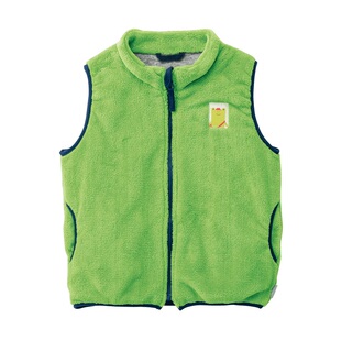 千趣会秋冬款儿童马甲摇粒绒防风开衫潮童背心外穿