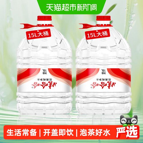 娃哈哈纯净水15L*2桶送货上门