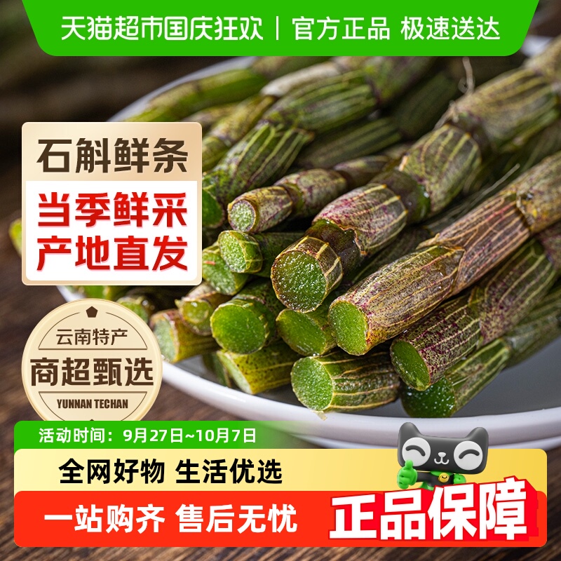 特级新鲜铁皮石斛鲜条枫斗中药材泡水喝正宗云南特产仿野生非霍山