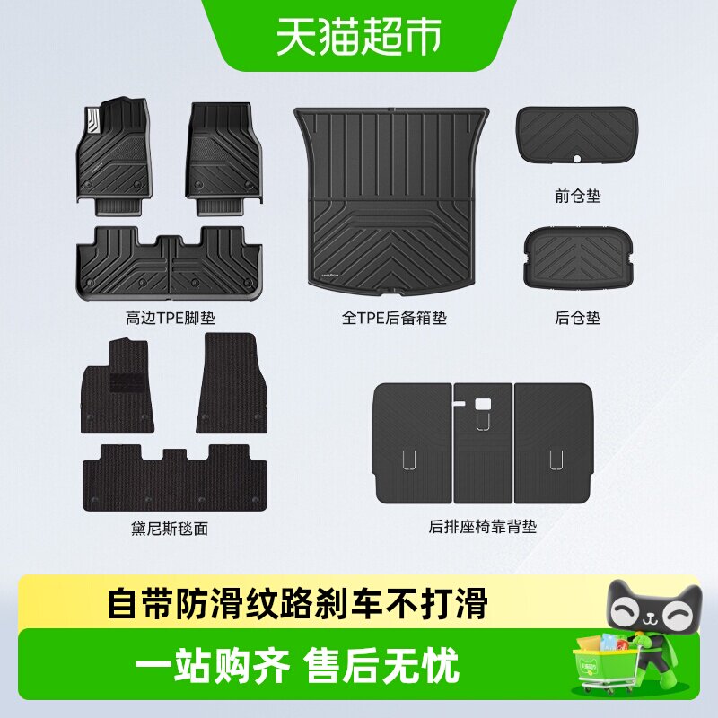 固特异特斯拉全TPE环保脚垫图片