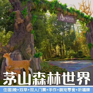 VIP专享--双人茅山森林世界2日票+2人单次漂流/2人亲子高空三项单日畅玩/2人烎烤肉套餐