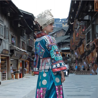含机票纯玩0购物贵州旅游黄果树千户苗寨换装旅拍荔波小七孔5日游