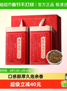 福茗源2025新茶红茶英红九号英德红茶浓香特级叶年货送礼盒装
