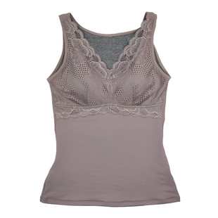 缔维娅文胸冬季女士无钢圈加绒加厚束身保暖背心聚拢打底上衣捡漏