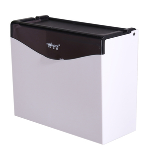 卫生间厕纸盒厕所纸巾盒免打孔塑料壁挂式防水卫生纸盒浴室草纸盒