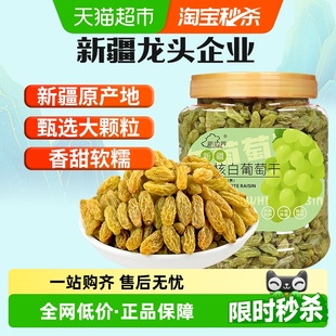 新边界无核白葡萄干500g新疆特产零食果干非特级免洗超大提子干