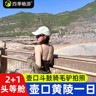 西安旅游 延安 壶口瀑布 黄帝陵 一日游 头等舱二环内上门接纯玩