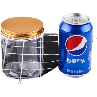 饼干桶曲奇罐雪花酥塑料瓶子饼干食品级包装盒透明蔓越莓密封带盖