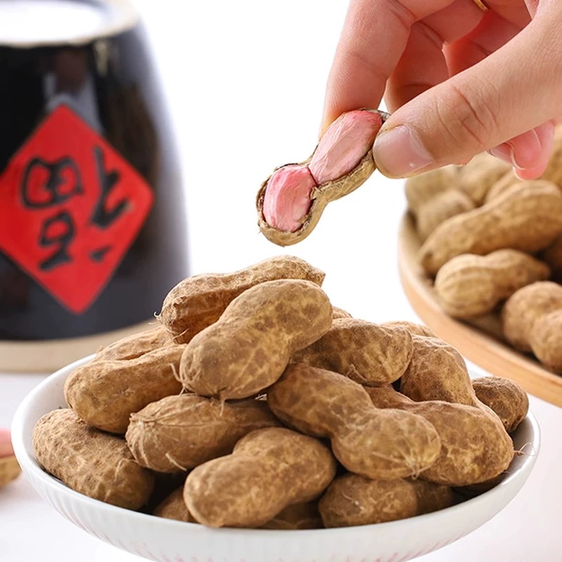 25年新货新鲜现挖带壳花生鲜嫩粉白皮花生带泥花生可水煮农家自种