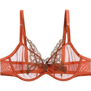 Liza Cheng雅韵系列立体蕾丝薄款网纱单层围文胸大胸显小LB00061