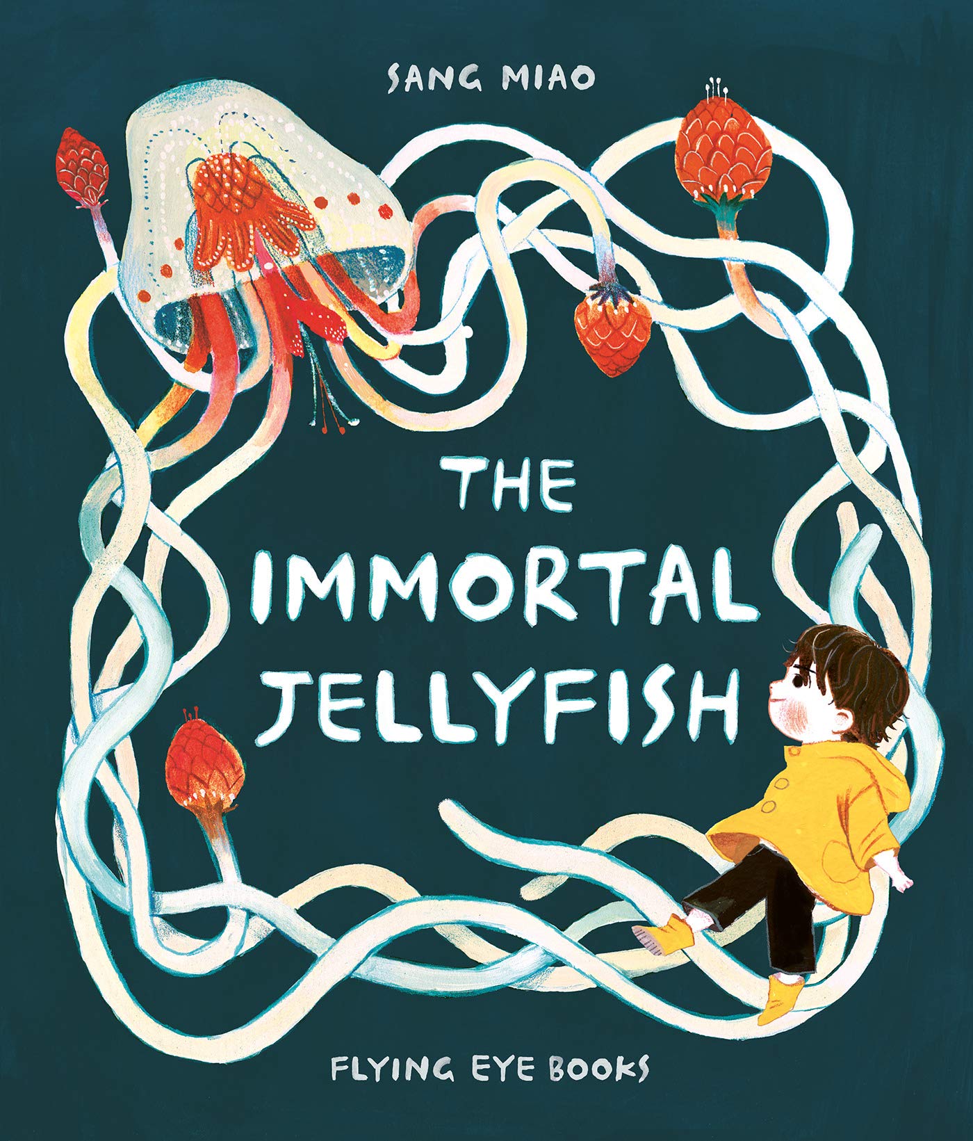 英文原版苗桑插画精装绘本灯塔水母 The Immortal Jellyfish