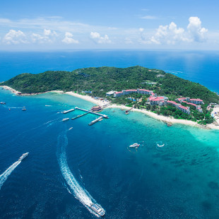 VIP上岛 双早 海上项目折扣 双人门船票 蜈支洲岛珊瑚酒店