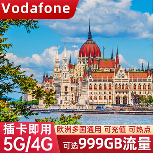JOY匈牙利电话卡4G/5G流量上网卡欧洲欧盟多国旅游通用手机SIM卡