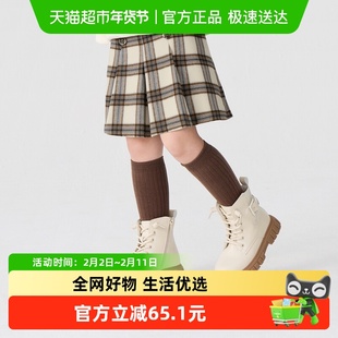 巴拉巴拉童装儿童半身裙秋冬装女童短裙中大童百搭洋气时尚百褶裙