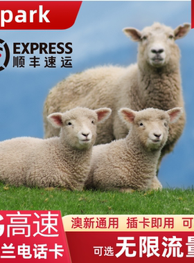 新西兰电话卡可选无限流量5G上网卡澳新旅游通用手机卡SIM卡