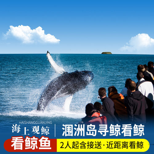 【稀缺资源】北海涠洲岛是中国海岛极少能看到野生鲸鱼的海域 【时机难得】每年能看到野生布氏鲸鱼的时候很短，从12月中旬到次年3月 【专业寻鲸】专业寻鲸团队，结合经验和高科技仪器，大幅提高看鲸鱼概率 【看不到就退钱】购买套餐2，看不到退50元/人或赠送海上八项玩乐套餐