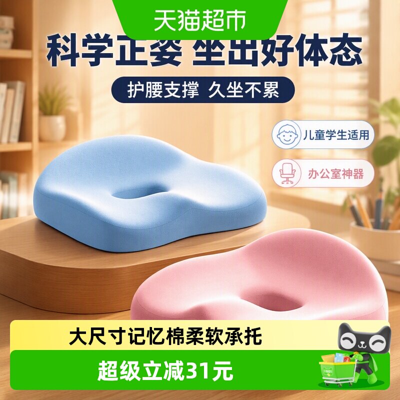 猫太子学生儿童正姿坐垫图片