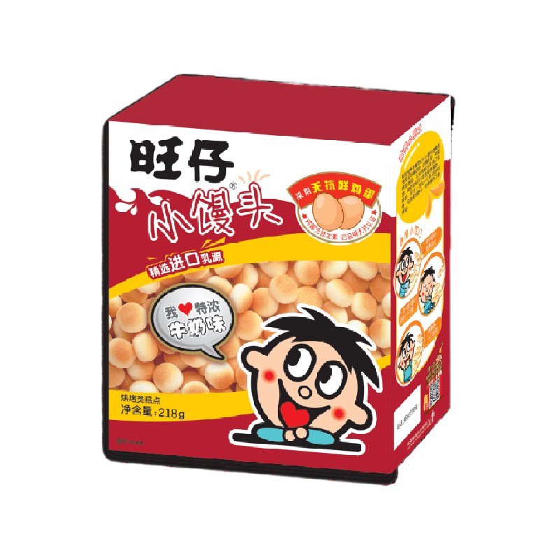 旺旺旺仔小馒头特浓牛奶味儿童休闲办公室食品