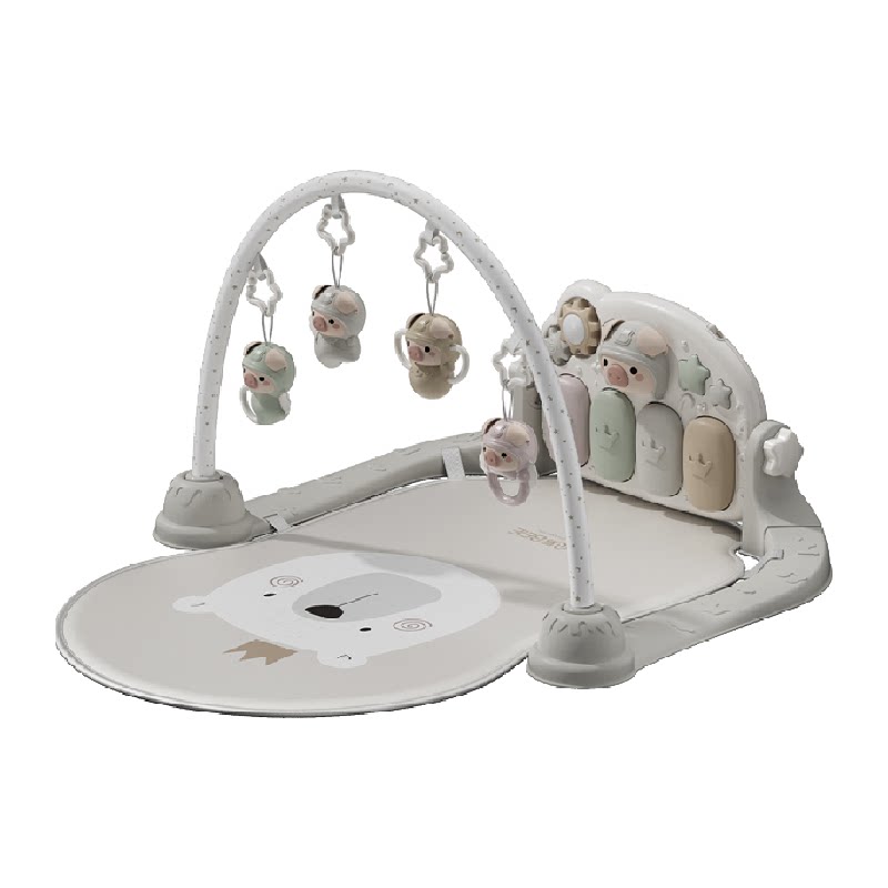 贝易婴儿健身架脚踏钢琴新生儿礼盒见面礼物6月宝宝益智早教玩具