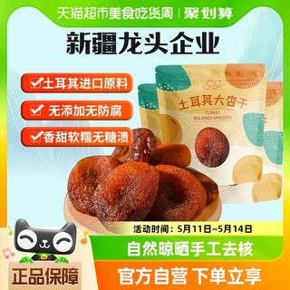 新边界土耳其大杏干无核杏肉杏脯750g果干果脯蜜饯零食水果干特产