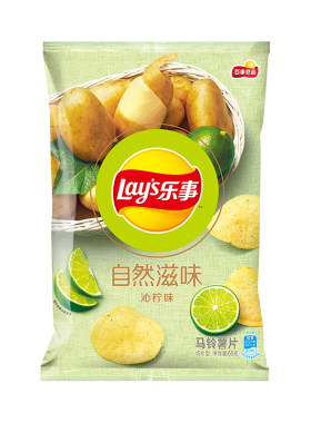 乐事自然滋味薯片沁柠味