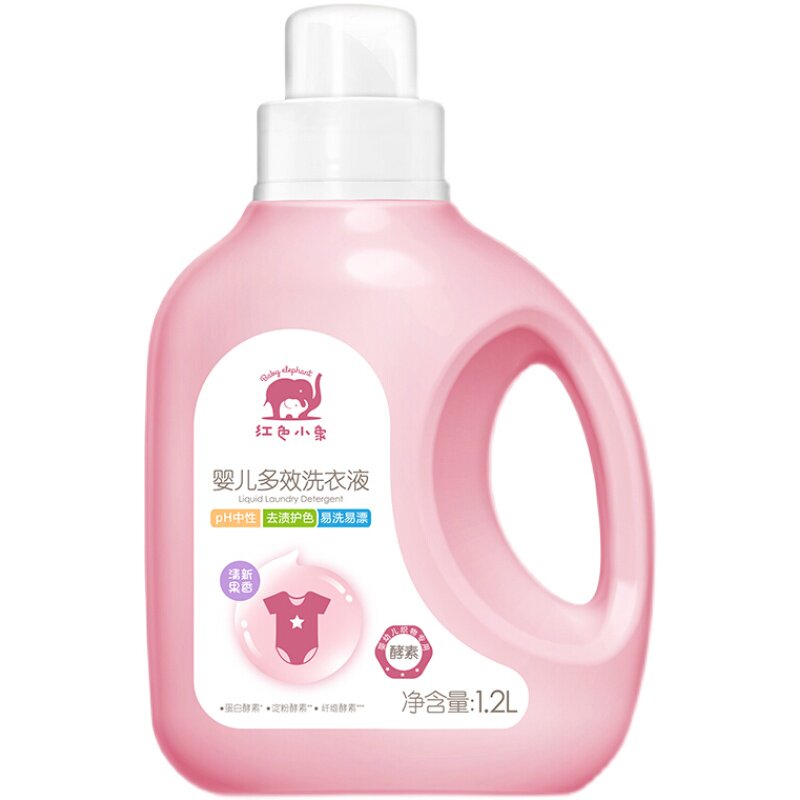 红色小象1.2升婴儿多效洗衣液