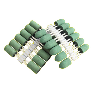 金信橡胶磨头3mm芝麻抛光轮气动打磨头风磨笔电动绿色电磨机橡皮