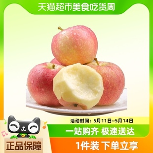 高山红富士苹果4.5斤脆甜多汁香甜新鲜水果自然貌丑味美坏果包赔
