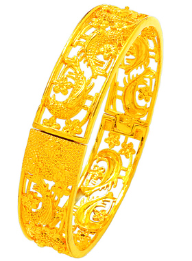 暗扣喜字新娘久不掉色仿真黄金