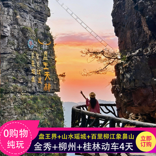 春节含动车】全景大瑶山+金秀+柳州4天游盘王界+大龙潭+百里柳江