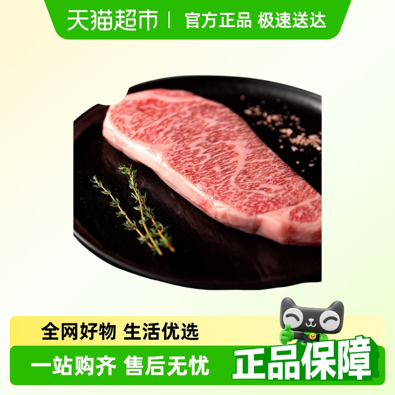 澳洲进口BMS11雪花和牛m9+原切西冷牛排雪花牛排煎烤食材