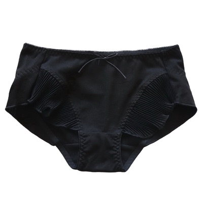 舒适中腰内裤提花棉女式包臀短裤