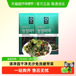 韩国进口清净园裙带菜干货干海带汤无沙裙边嫩叶苗非特级儿童宝q