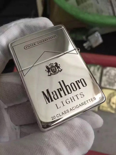 Zippo打火機純銀999萬寶路正版限量版原裝美國男士刻字正品旗艦店