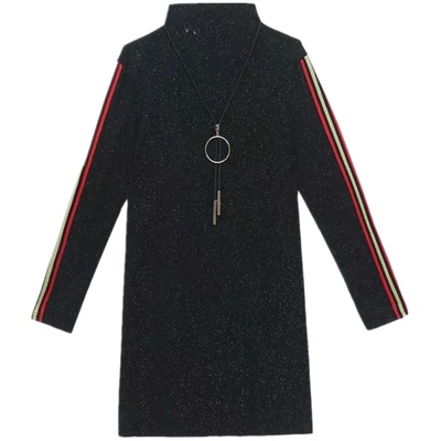 半高领加绒加厚百搭洋气打底衫