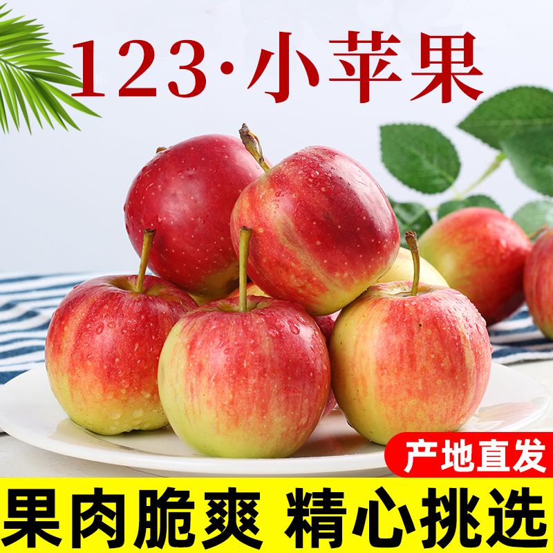 东北正宗123小苹果新鲜水果当季迷你红富士脆甜糖心嘎啦苹果整箱