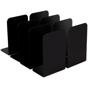 8片装书立架简约大号书夹书靠书挡学生用桌面收纳创意ins风高中生简易桌上书本立书架放书铁支架金属书挡板