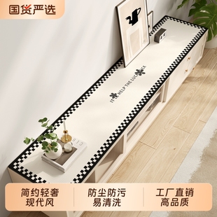 餐边柜入户柜桌面垫子 简约轻奢风电视柜垫防尘防污台面保护垫新款