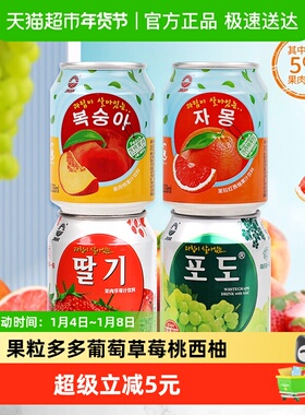 九日果汁饮料大果粒多口味组合238ml*10罐露营畅饮出游伴手囤货