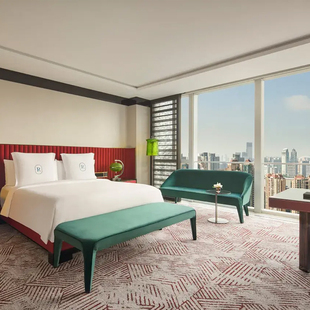 【特惠连住套餐】上海浦东丽晶酒店豪华房预定住3付2含双早