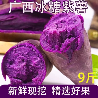 2025新挖广西紫薯新鲜番薯地瓜软糯香甜9斤新鲜蔬菜农家自种